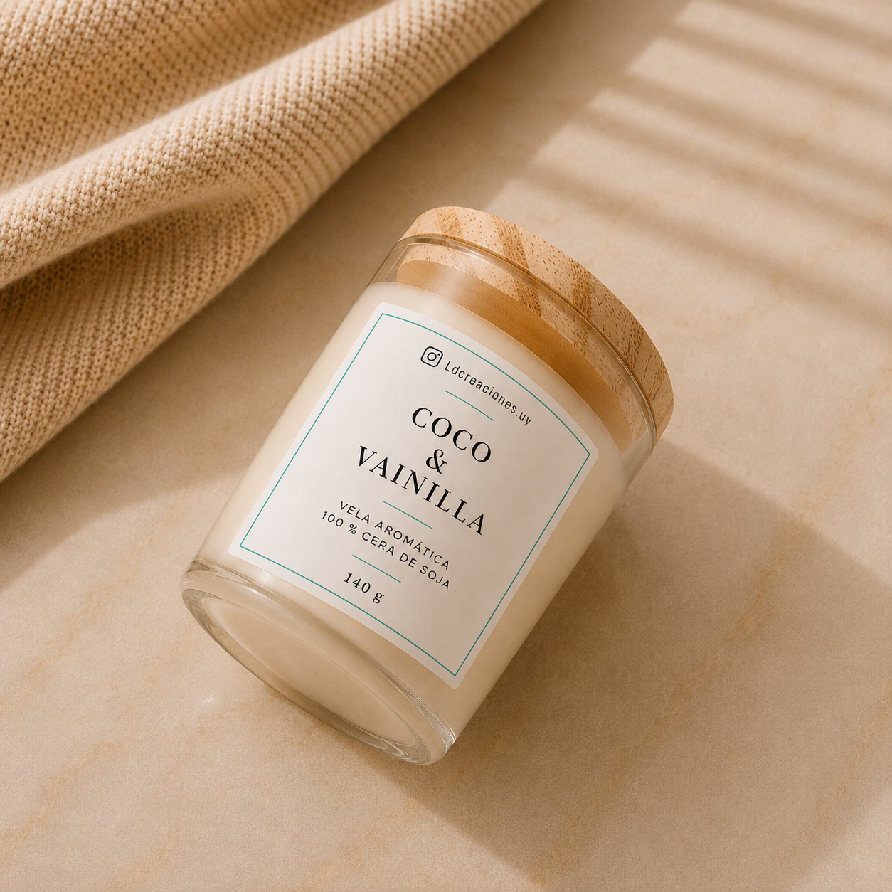 Vela Tapa de Madera